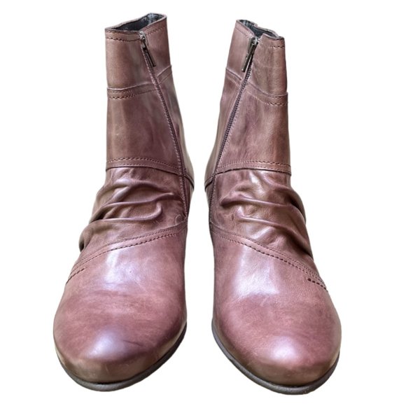 ★ NEW!! ITALIAN LEATHER FIDJI ANKLE BOOTS - MADE IN PORTUGAL - 40 EU/9.5 M US - Picture 3 of 9